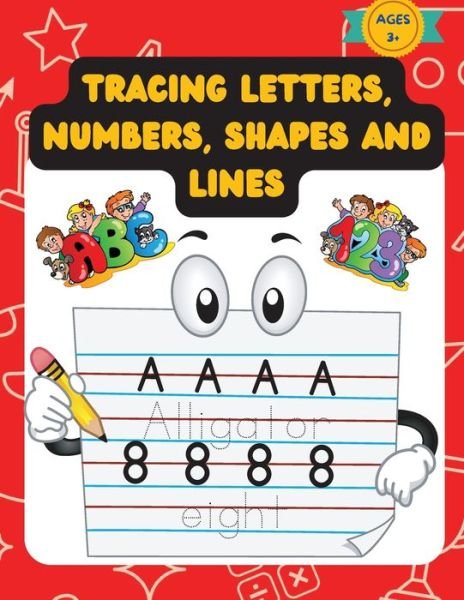 Cover for Rodica Exaru · Tracing Letters, Numbers, Shapes And Lines (Paperback Book) (2022)