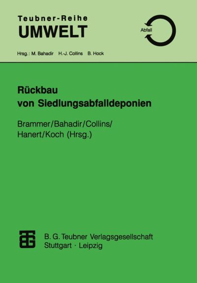 Cover for Friederike Brammer · Ruckbau Von Siedlungsabfalldeponien - Teubner-reihe Umwelt (Paperback Book) (1997)