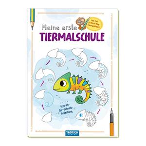 Cover for Trötsch Verlag GmbH &amp; Co.KG · Trötsch Malbuch Meine erste Tiermalschule Chamäleon (Bok) (2024)