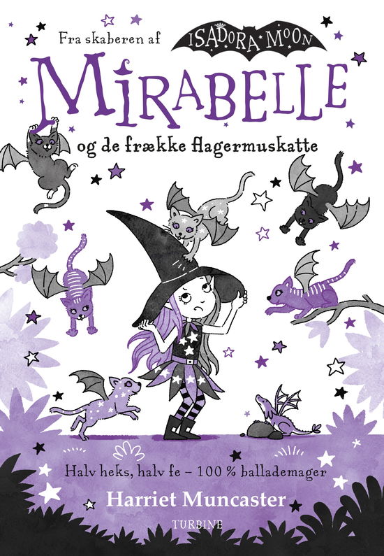 Cover for Harriet Muncaster · Mirabelle og de frække flagermuskatte (Gebundenes Buch) [1. Ausgabe] (2025)