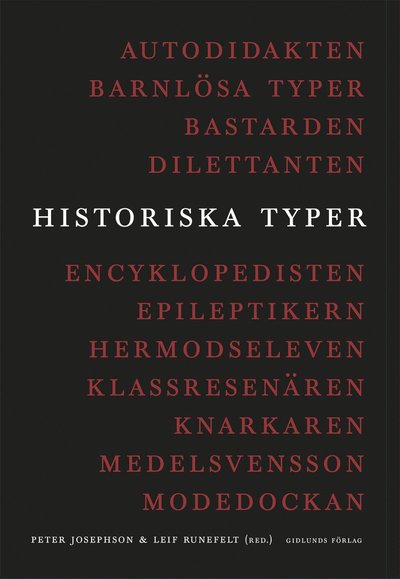 Cover for Leif Runefelt · Historiska typer (Paperback Book) (2020)