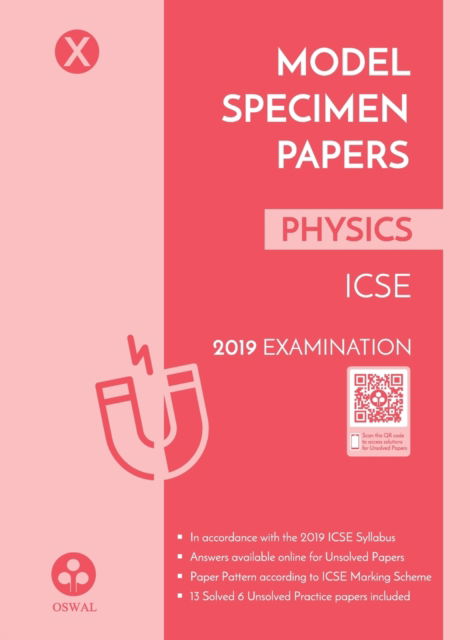 Cover for Oswal Publishers · Model Specimen Papers for Physics (Paperback Book) (2019)