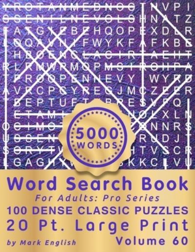 Cover for Mark English · Word Search Book For Adults (Paperback Book) (2020)