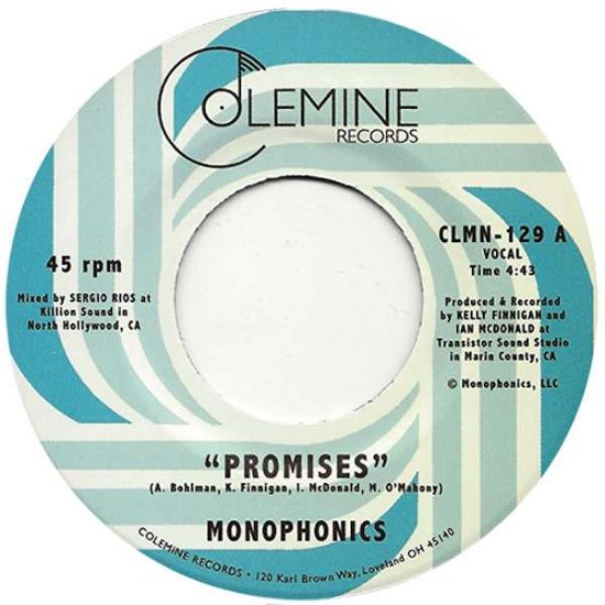 Cover for Monophonics · Promises (7&quot;) (2015)