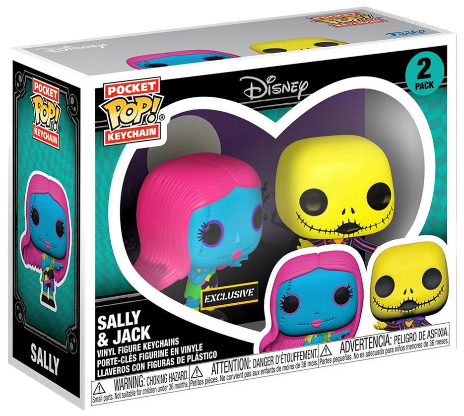 Funko The Nightmare Before Christmas - Jack & Sally Black Light