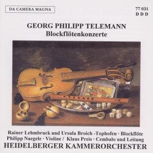 Cons for Recorder - Telemann / Lehmbruck - Musikk - DA CAMERA - 4011563770312 - 2012