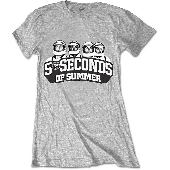 Cover for 5 Seconds of Summer · 5 Seconds of Summer Ladies T-Shirt: Spaced Out Crew (T-shirt) [size XXL] [Grey - Ladies edition]
