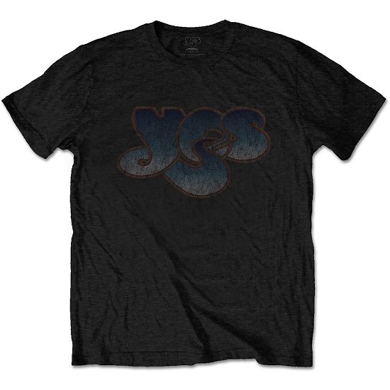 Cover for Yes · Yes Unisex T-Shirt: Vintage Logo (T-shirt) [size S] [Black - Unisex edition]