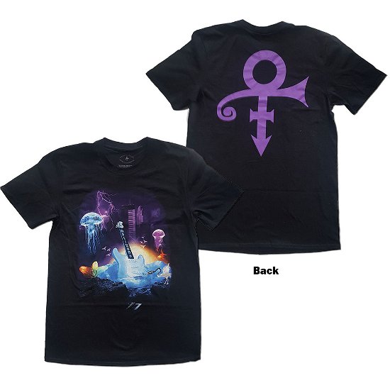Prince Unisex T-Shirt: Lotus Flower (Back Print) - Prince - Merchandise -  - 5056368667312 - 