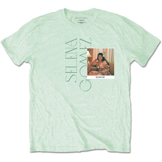 Cover for Selena Gomez · Selena Gomez Unisex T-Shirt: Polaroid (Green) (T-shirt) [size S] [Green - Unisex edition] (2021)