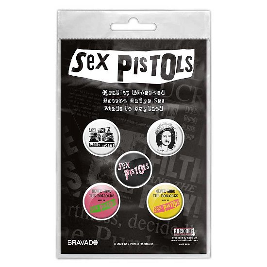 The Sex Pistols Button Badge Pack: Never Mind The B**** - Sex Pistols - The - Produtos -  - 5056737247312 - 