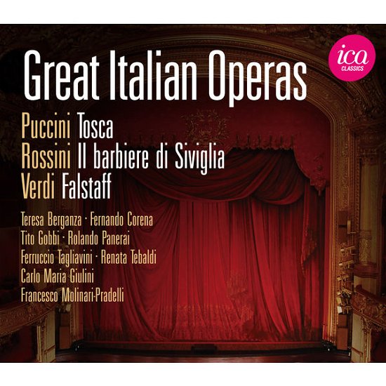 Cover for Puccini / Verdi / Rossini / Giulini / Tebaldi · Great Italian Operas (CD) (2014)