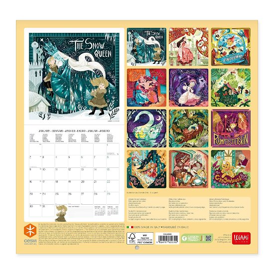 Legami · Uncoated Paper Once Upon A Time Wall Calendar 2023 (Calendar