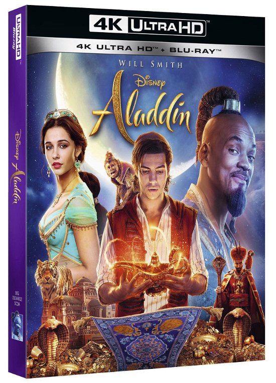 Aladdin (Live Action) (Blu-ray 4k Ultra Hd+blu-ray) - Gigi Proietti,naomi Scott,will Smith - Film - DISNEY - 8717418549312 - 25. september 2019