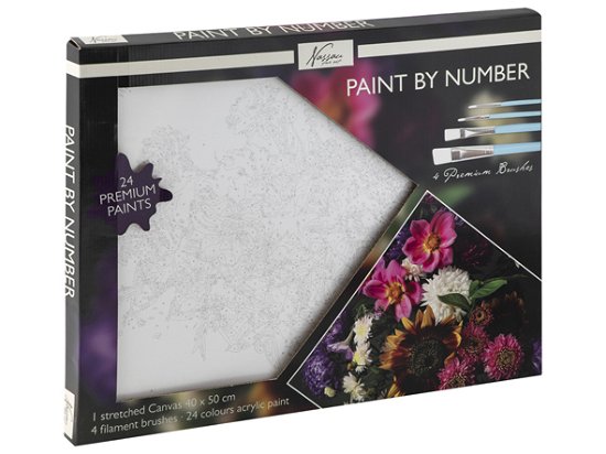 Cover for Nassau Fine Art · KREA: Mal efter tal (Paint by numbers) - Blomsterbuket (Book) [1. Painos] (2022)