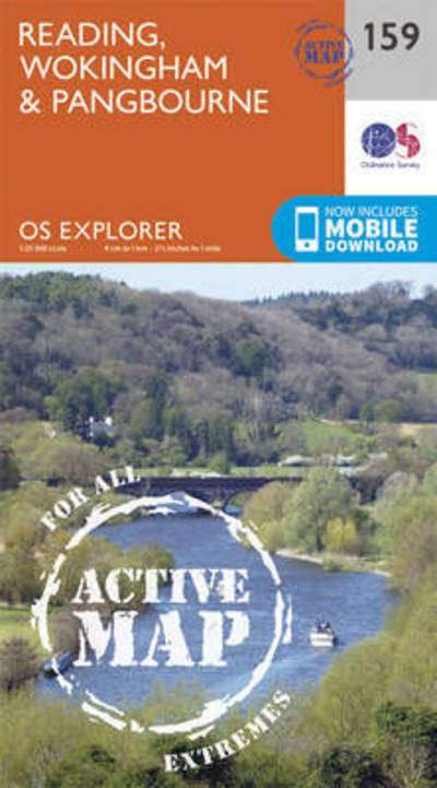 Reading, Wokingham and Pangbourne - OS Explorer Active Map - Ordnance Survey - Bücher - Ordnance Survey - 9780319470312 - 16. September 2015