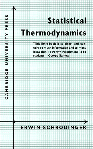 Cover for Erwin Schrodinger · Statistical Thermodynamics: A Course of Seminar Lectures (Paperback Bog) (1968)