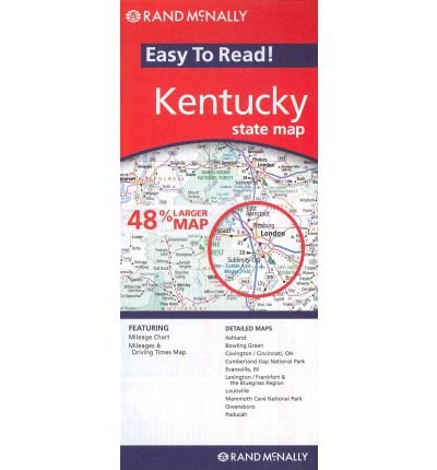 Cover for Rand Mcnally · Rand Mcnally Easy to Read: Kentucky State Map (Landkarten) [Map edition] (2010)