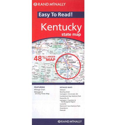 Cover for Rand Mcnally · Rand Mcnally Easy to Read: Kentucky State Map (Map) [Map edition] (2010)