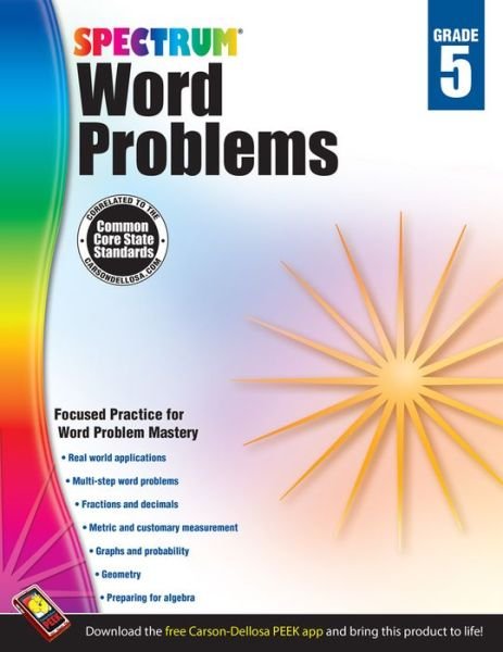 Cover for Spectrum · Spectrum Word Problems, Grade 5 (Paperback Bog) (2013)