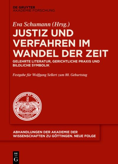 Cover for Eva Schumann · Justiz und Verfahren im Wandel der Zeit (Hardcover Book) (2017)