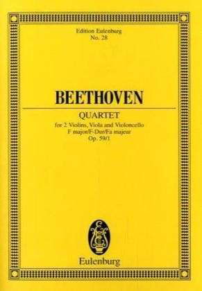 Cover for Ludwig Va Beethoven · String Quartet F Major Op 591 (Paperback Book) (1984)