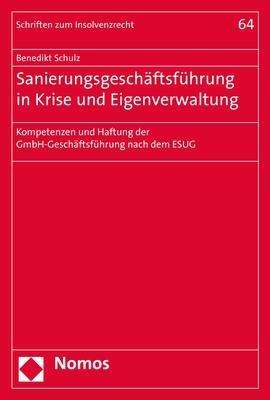 Cover for Schulz · Sanierungsgeschäftsführung in Kr (Book) (2017)