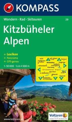 Cover for Mair-Dumont / kompass · Kitzbüheler Alpen, Kompass Wanderkarte 29 1:50 000 (Book) (2011)