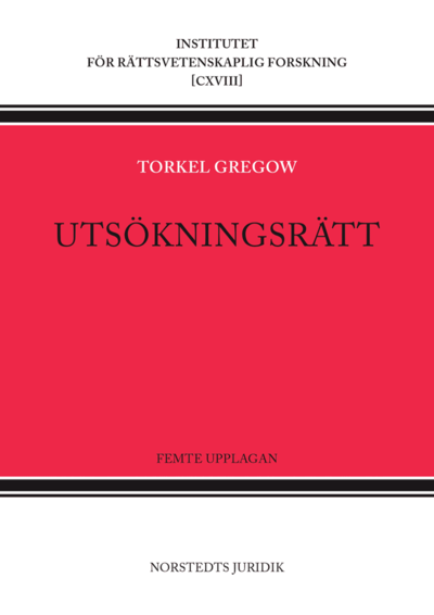 Cover for Torkel Gregow · Utsökningsrätt (Bok) (2020)