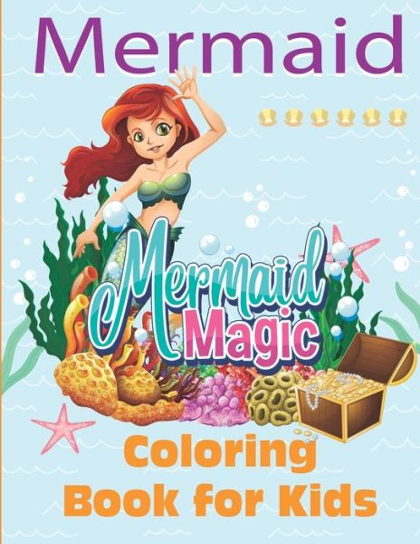 Cover for Satapol Ceo · Mermaid Coloring Book for Kids- Orange cover (Paperback Book) (2020)