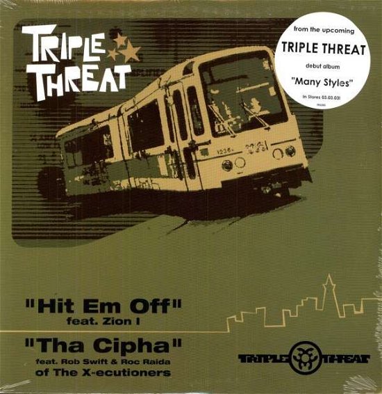 Cover for Triple Threat · Hit Em Off / Tha Cipha (LP) (2002)