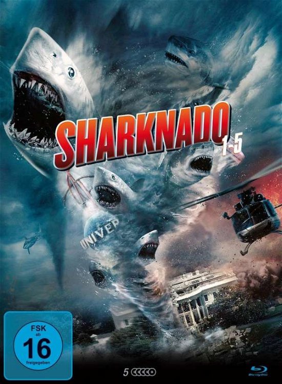Cover for Sharknado 1 · 5  [5 Brs] (Blu-ray) (2018)