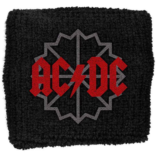 AC/DC Embroidered Wristband: Black Ice Logo (Loose) - AC/DC - Merchandise -  - 5055339708313 - 