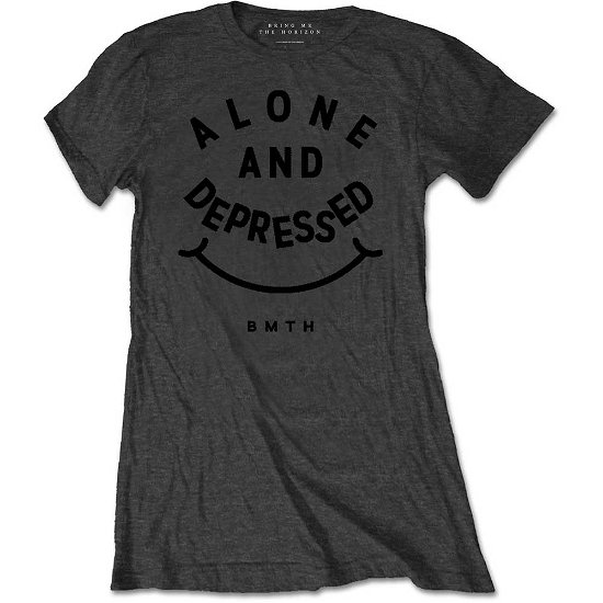 Cover for Bring Me The Horizon · Bring Me The Horizon Ladies T-Shirt: Alone &amp; Depressed (T-shirt) [size S] [Grey - Ladies edition]