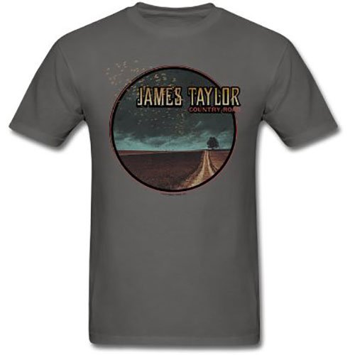 James Taylor Unisex T-Shirt: 2018 Tour Country Road (Back Print) (Ex-Tour) - James Taylor - Merchandise -  - 5056170672313 - 