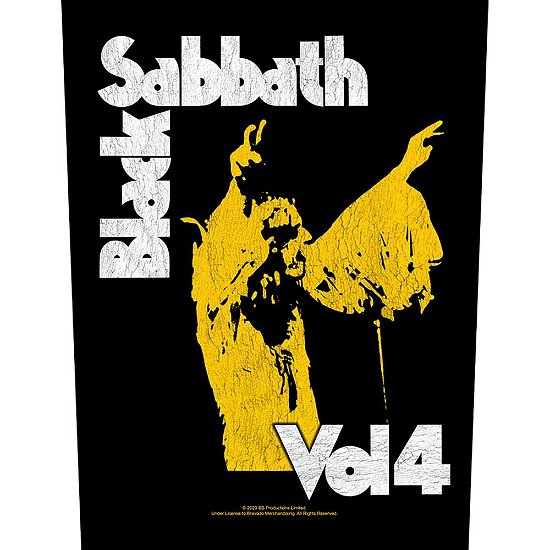 Black Sabbath Back Patch: Vol 4 - Black Sabbath - Koopwaar -  - 5056365728313 - 
