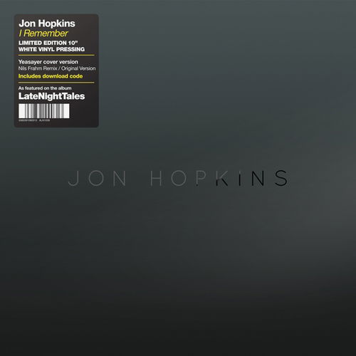 I Remember - Jon Hopkins - Musique - LATE NIGHT AUDIO - 5060391090313 - 20 avril 2015