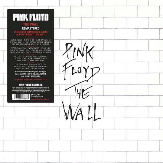 The Wall - Pink Floyd - Musik -  - 5099902988313 - 26 augusti 2016