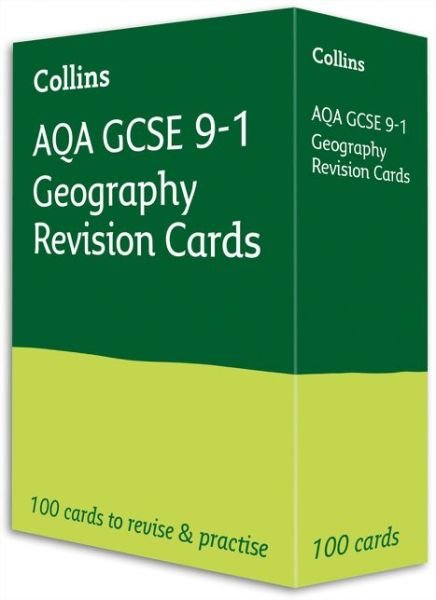 Cover for Collins GCSE · AQA GCSE 9-1 Geography Revision Cards: Ideal for the 2025 and 2026 Exams - Collins GCSE Grade 9-1 Revision (Flashcards) (2020)