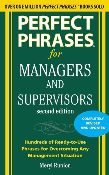 Cover for Meryl Runion · Perfect Phrases for Managers and Supervisors, Second Edition (Paperback Book) (2010)