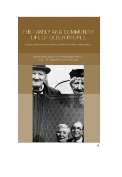 Cover for Miriam Bernard · Family and Community Life of Older People: Social Networks and Social Support in Three Urban Areas (Paperback Book) (2000)