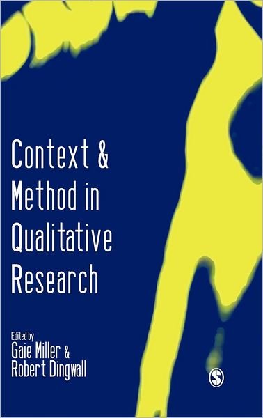 Cover for Robert Dingwall · Context and Method in Qualitative Research (Hardcover bog) (1997)