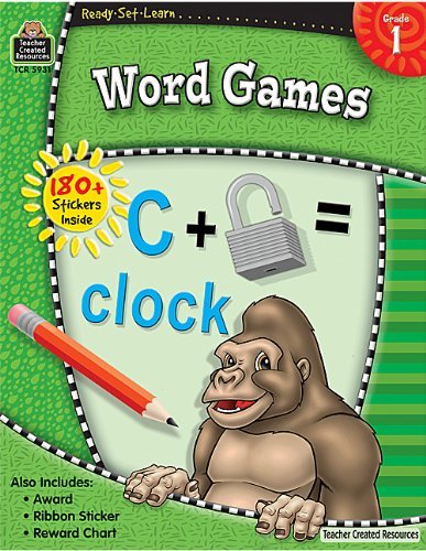 Cover for Teacher Created Resources Staff · Ready-set-learn: Word Games Grd 1 (Paperback Bog) (2007)