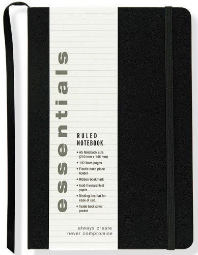 Cover for Peter Pauper Press Inc. · Essentials Ruled Notebook, Large, A5 Size (Journal, Diary) (Hardcover Book) [Ntb edition] (2012)