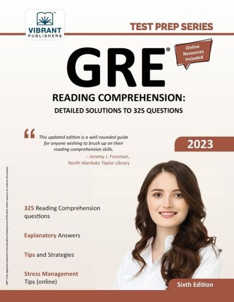 Cover for Vibrant Publishers · GRE Reading Comprehension (Bok) (2022)