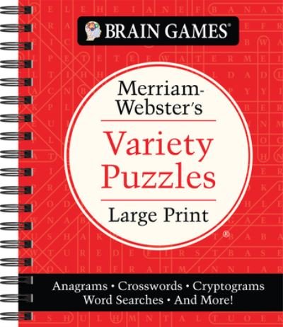 Cover for Publications International Ltd. · Brain Games - Merriam-Webster's Variety Puzzles Large Print (Bok) (2023)