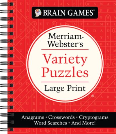 Cover for Publications International Ltd. · Brain Games - Merriam-Webster's Variety Puzzles Large Print (Book) (2023)