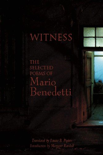 Cover for Mario Benedetti · Witness: The Selected Poems of Mario Benedetti (Paperback Book) [Bilingual edition] (2012)