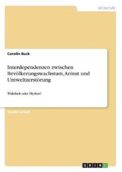 Cover for Buck · Interdependenzen zwischen Bevölker (Book) (2017)