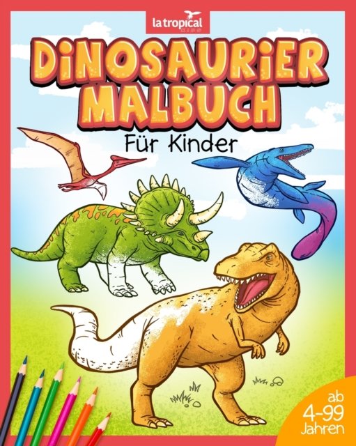 Cover for David Ludwig · Dinosaurier Malbuch fur Kinder (Paperback Bog) (2020)